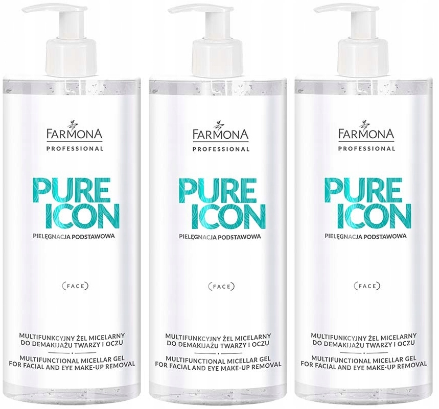 Sada 3x Pure Icon Gel 500 ml Vyhlazení Jemný