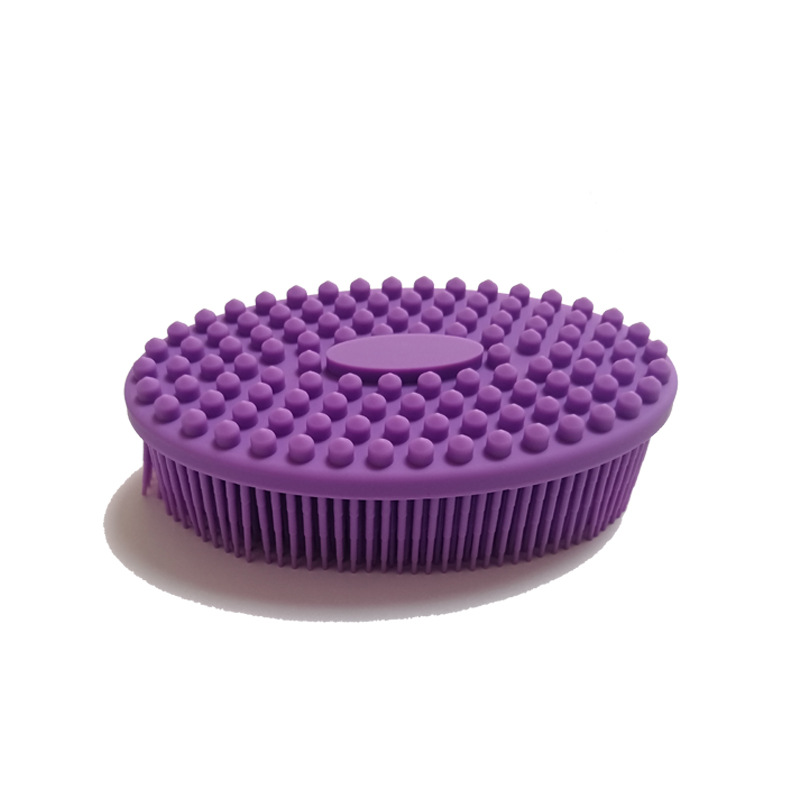 Silikonowa Gąbka do Mycia Kąpieli Masażu Odcienie Fioletu dla Dzieci