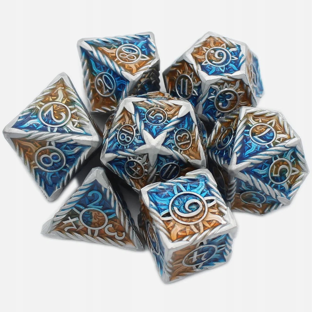 Kuttenberski Zmierzch Zestaw 7 Metalowych Kości Rpg