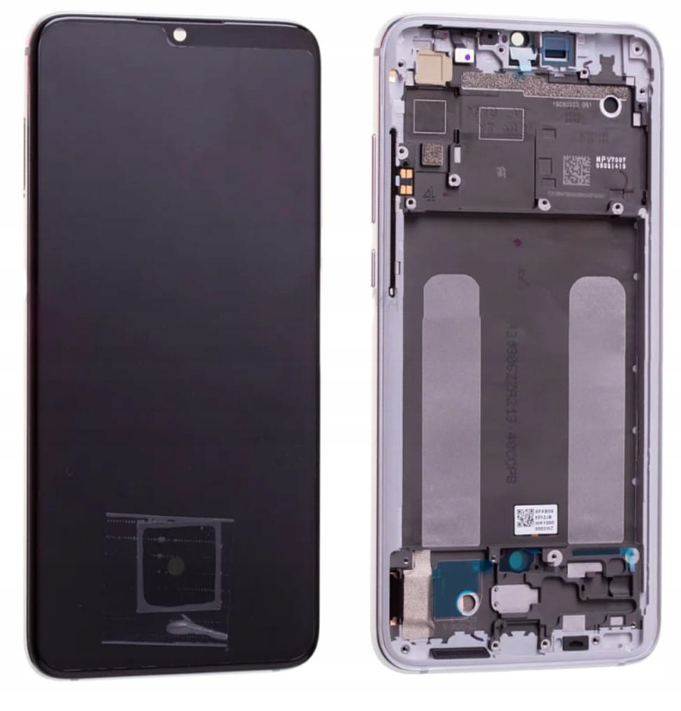 Org LCD displej Xiaomi Mi 9 Lite Biely (white) S Rámčkom