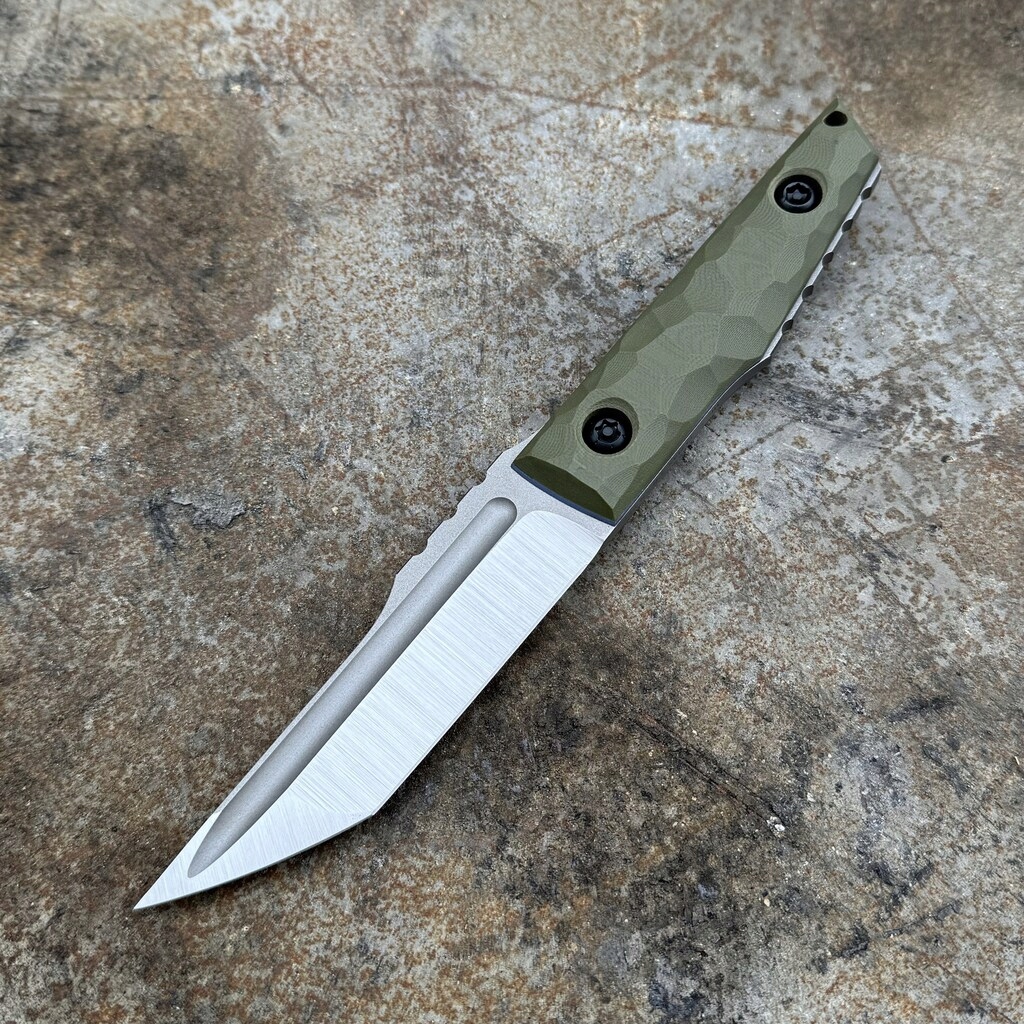 Nůž Pg Knives Piotr Gosciniak Compact Tanto „Charcoal Mist“ Satin Elmax