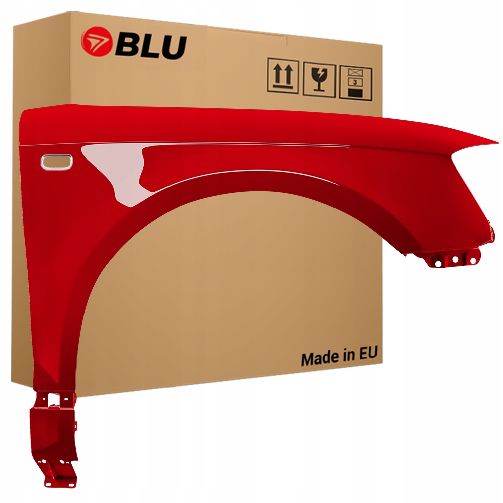 Blu Blatník Audi A3 8P LY3J pravý červený 03-08 přední