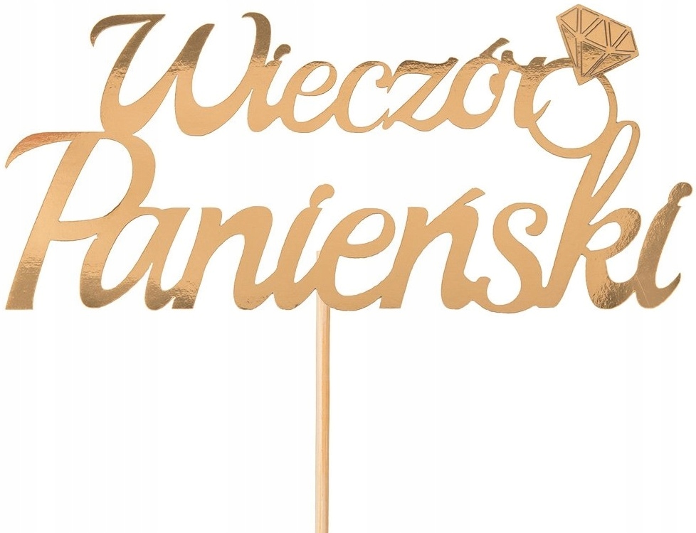 

Topper Na Wieczór Panieński Pierścionek Złoty 25CM
