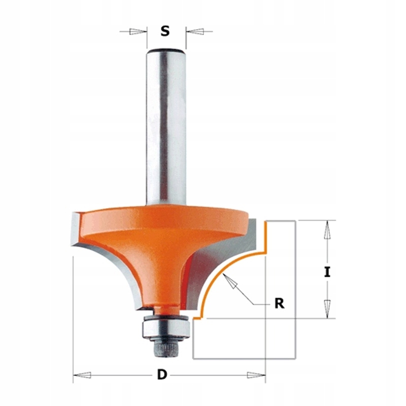 Fréza Hm R=2 D=16,7 l=12,7 S=8 Cmt