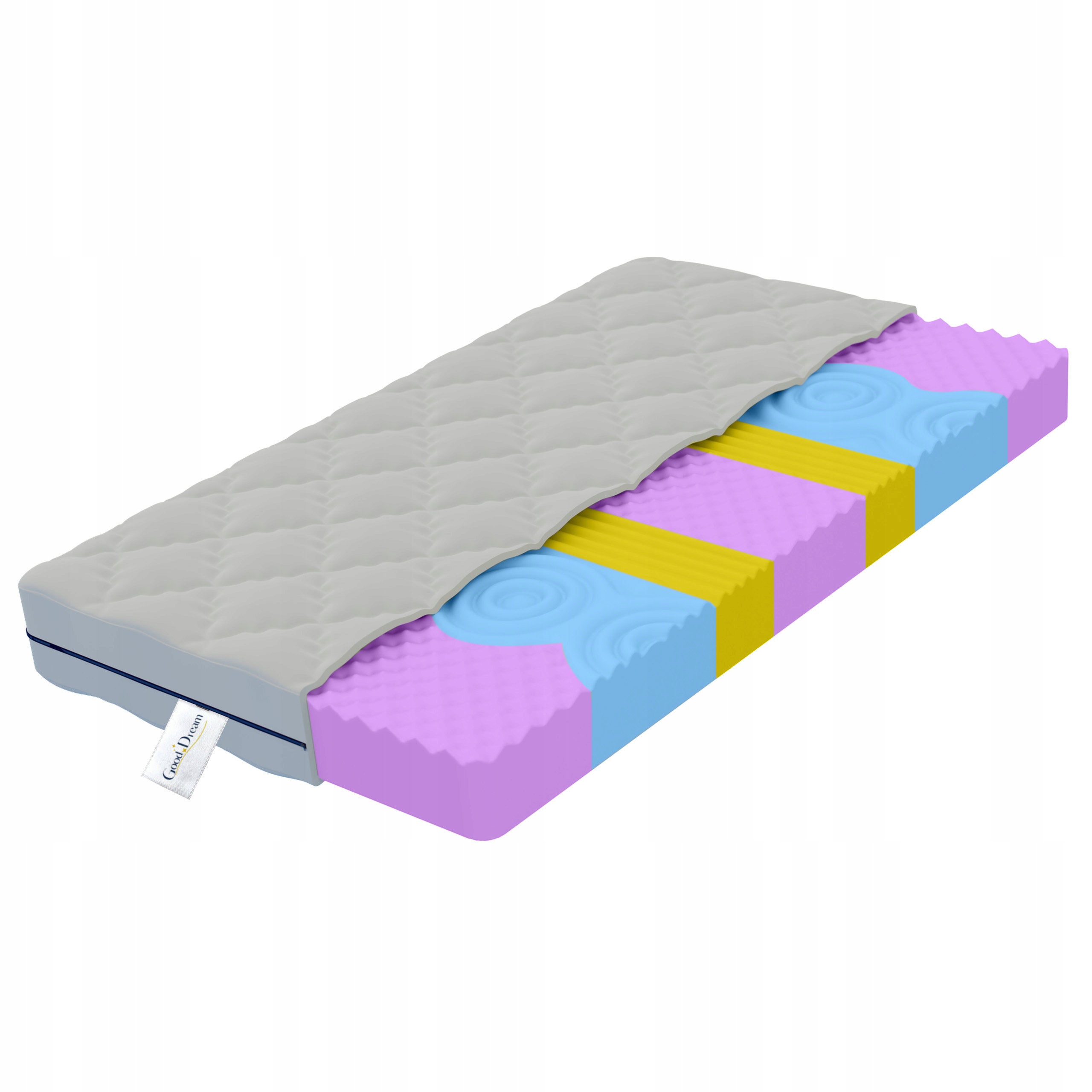 Materac nawierzchniowy 90x200 masujący 10cm topper