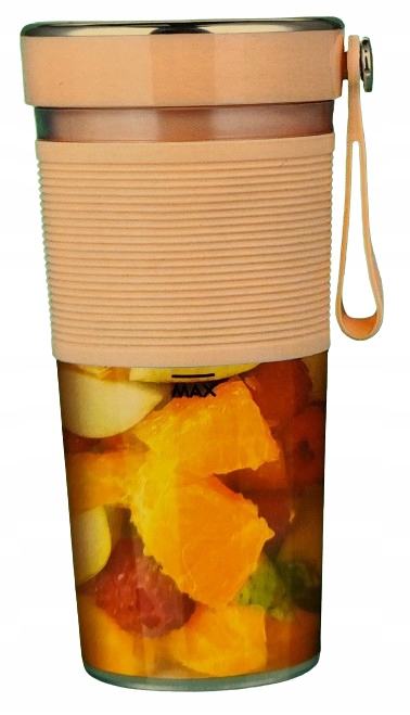 Blender kielichowy 300 ml przenośny kubek Hoffen 60 W różowy