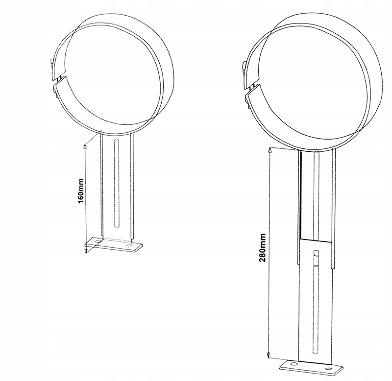 Obejma uchwyt do rury spalinowej 160mm Marka Stal