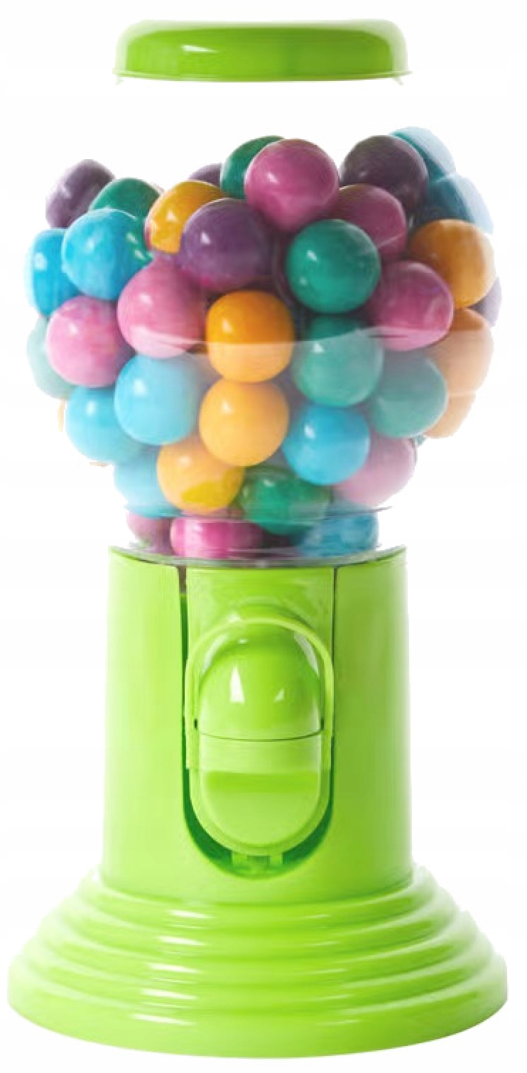 Levně Distributor Dávkovač Automat Zelený 300 g Žvýkaček Žvýkačka