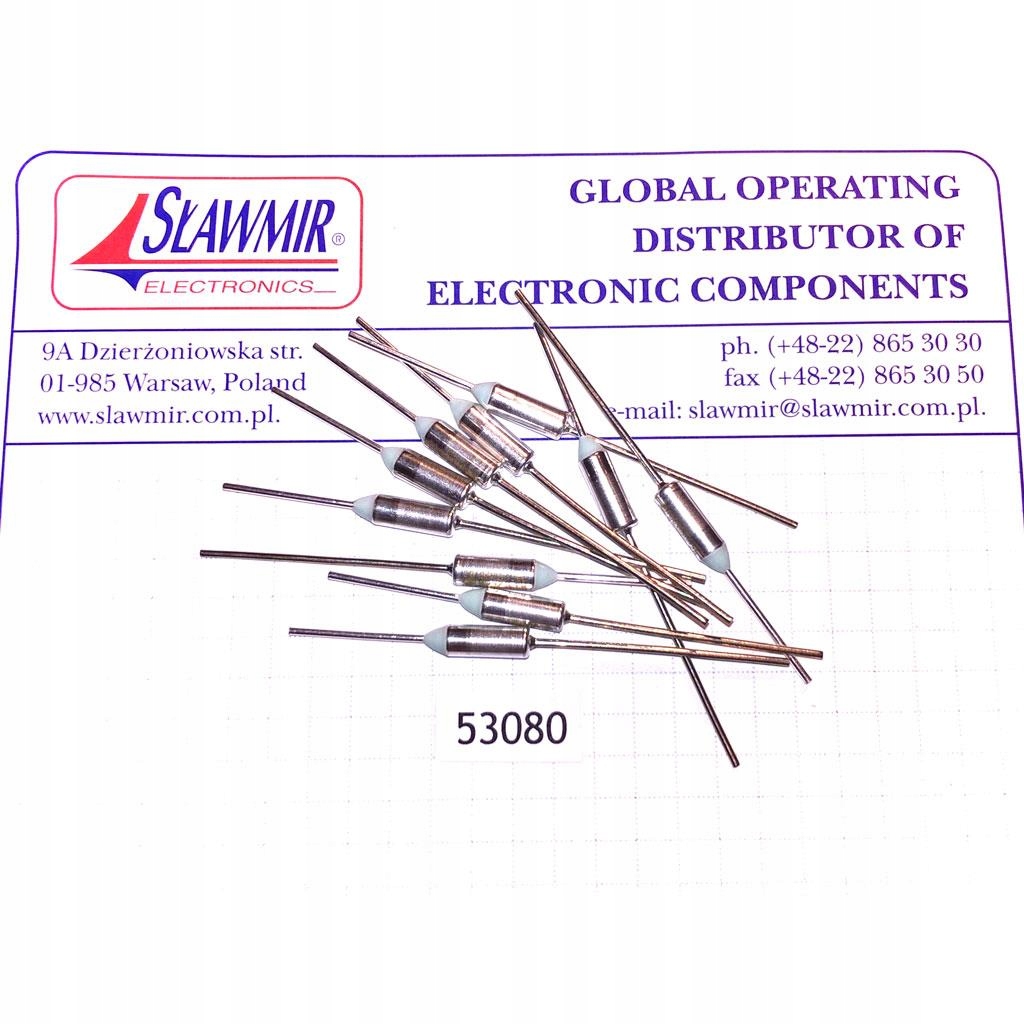 Bezpiecznik termiczny 84C 10A 250V x2 Kod producenta RY84C10A250V