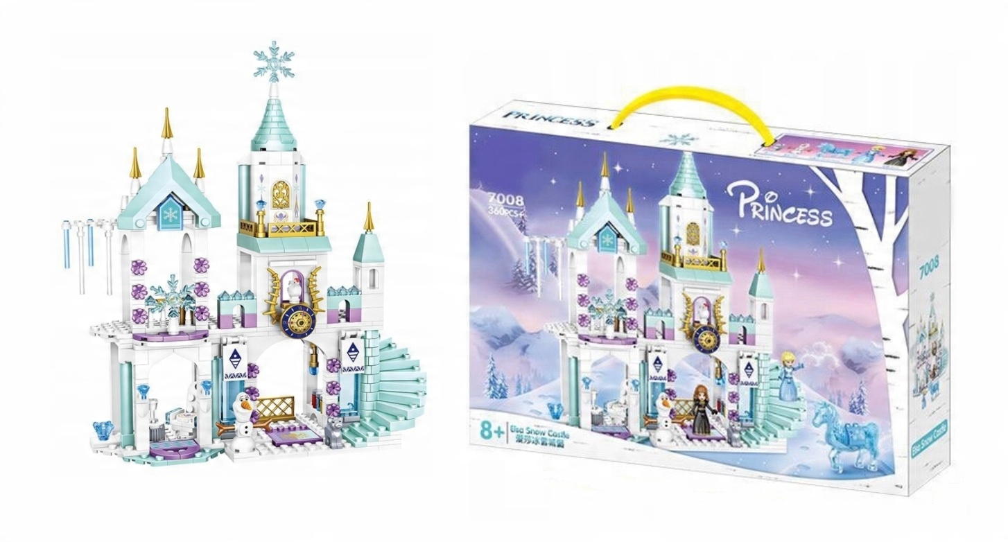 

Frozen Kraina Lodu Elsa Zamek Klocki 360 Sztuk Box