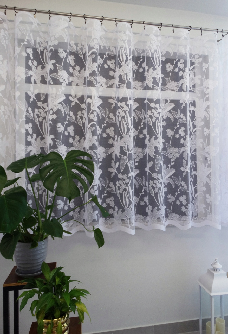 Mg Záclona 32432 Bílá 400x250 cm hotová obšitá Bt polský