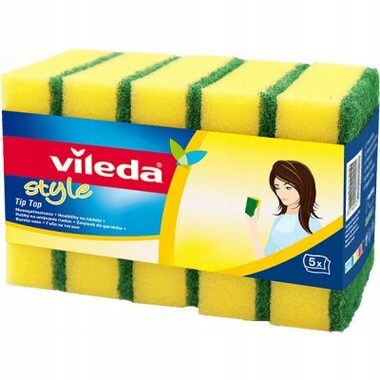 Levně Houbičky na nádobí Vileda Style 3+2