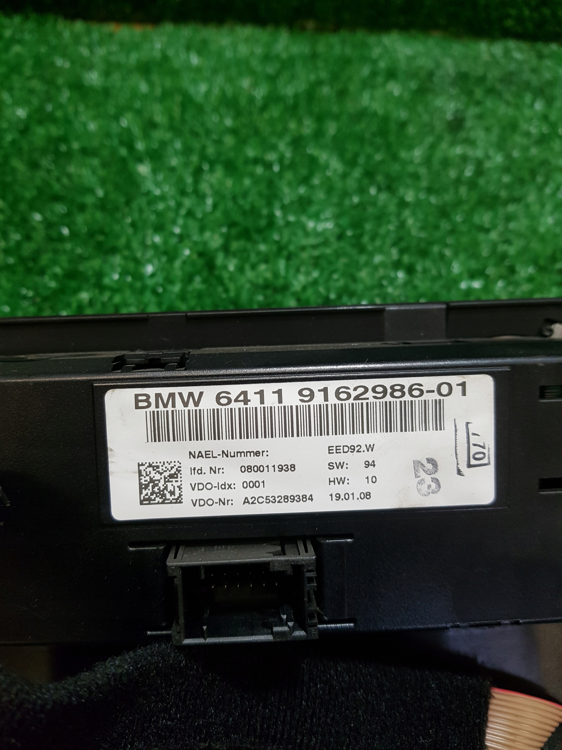 panel ovládání klími BMW E90 64119162986