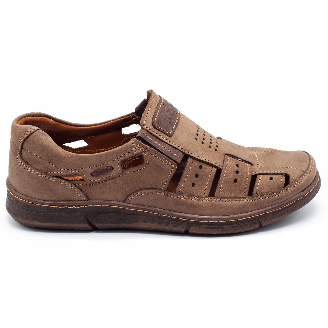 

Buty Męskie Mokasyny Skóra Polskie 601 Brąz 40