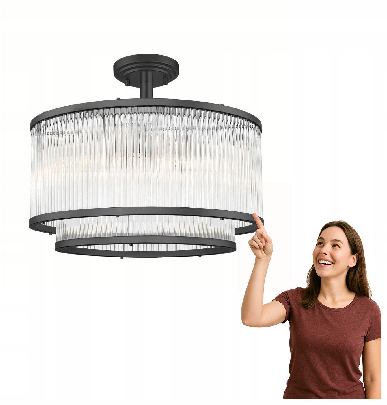 Stropná lampa Sergio C0528-05H-P7AC Zuma Line