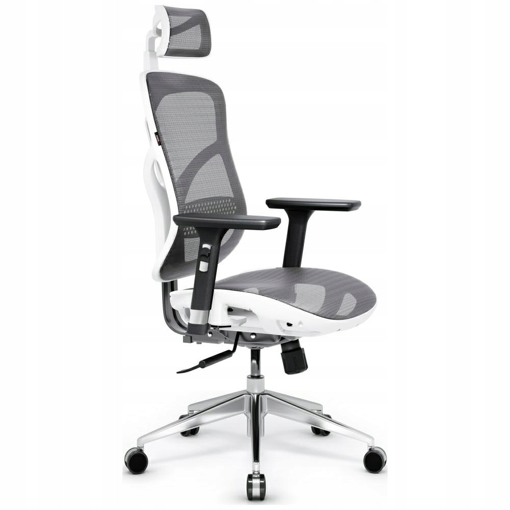 Fotel ergonomiczny biurowy obrotowy z regulacją Diablo Chairs V-Basic biały