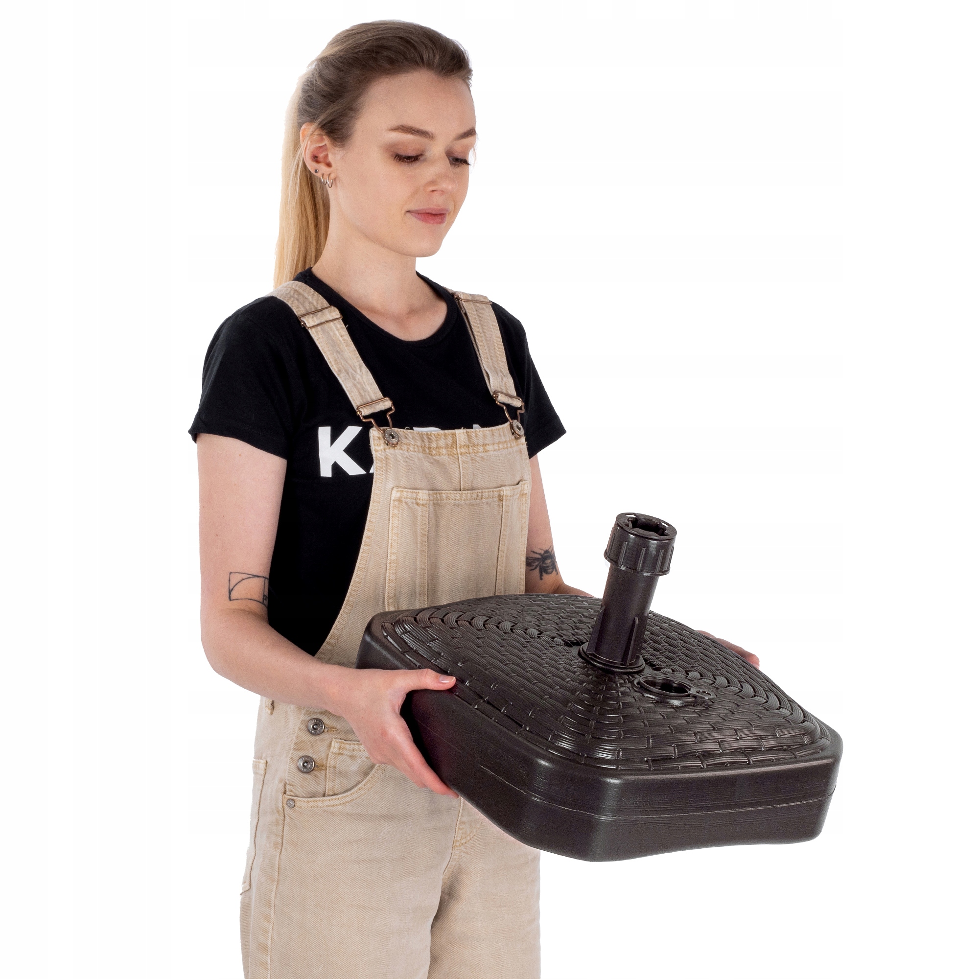 PODSTAWA PARASOLA STOJAK POD PARASOL OGRODOWY KWADRATOWY 39cm OBCIĄŻNIK Stan opakowania oryginalne