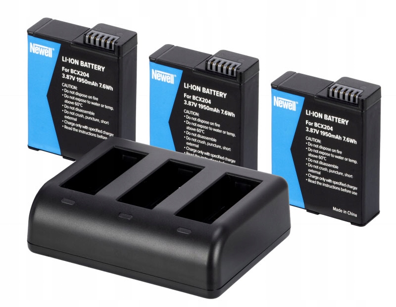 3X Bateria Akumulator Newell BCX204 Do Dji Osmo Action 3, 4, 5, 360 Ład.