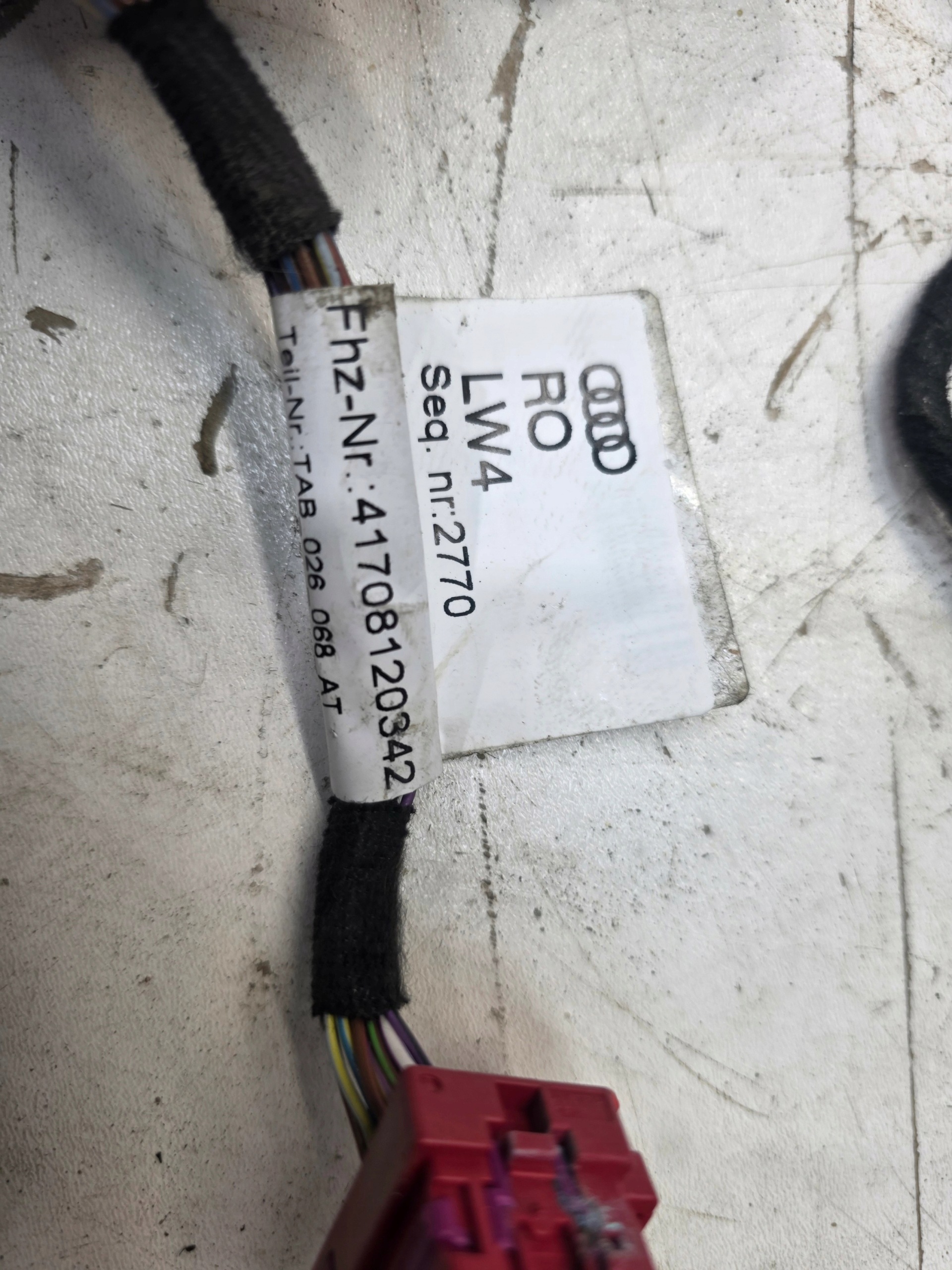 bundle wiring of the dashboard dashboard AUDI A6 C7 A7 EUROPA 4G1 2017