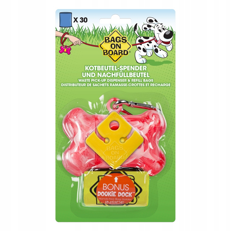 

Bags On Board Dyspenser na woreczki Kość 30 szt.