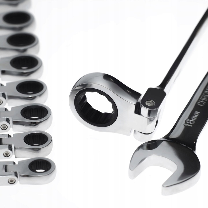 KLUCZE PLASKIE OCZKOWE Z GRZECHOTKA KUTE CrV 12 EL Producent code TA1203