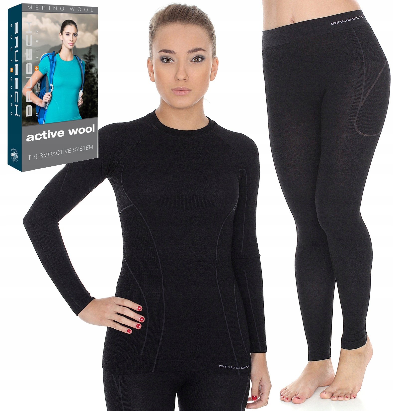 DAMSKA Bielizna NARCIARSKA Z MERINO Brubeck -XL Rozmiar XL