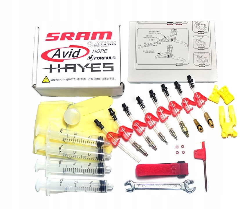 Sada Pro Odvzdušňování Kls Kellys Shimano Avid Magura Hayes Bengal