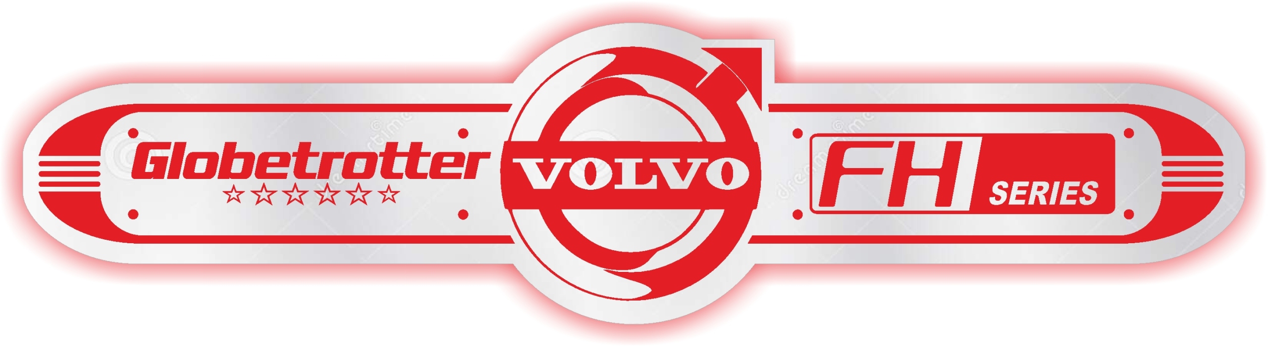 

Lustro Led Tir Volvo długie 100x25 podświetlane 24