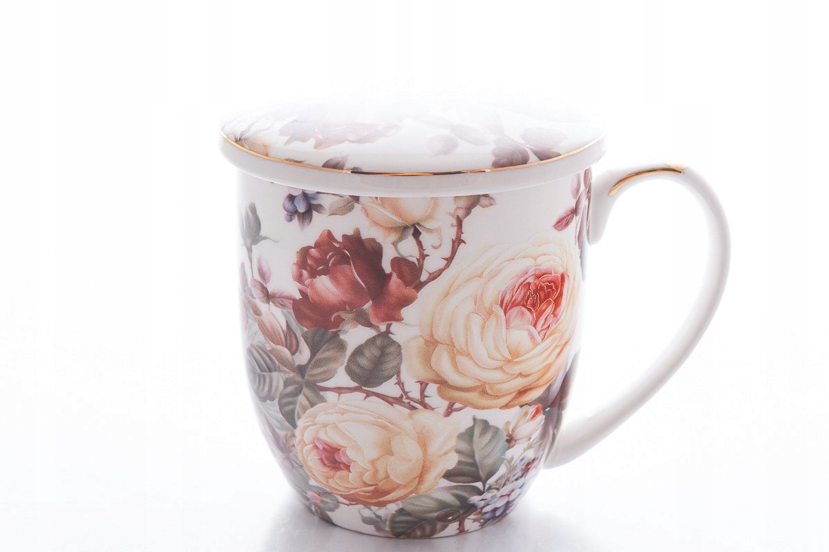 

Kubek Z Zaparzaczem Sitkiem Do Herbaty Porcelanowy