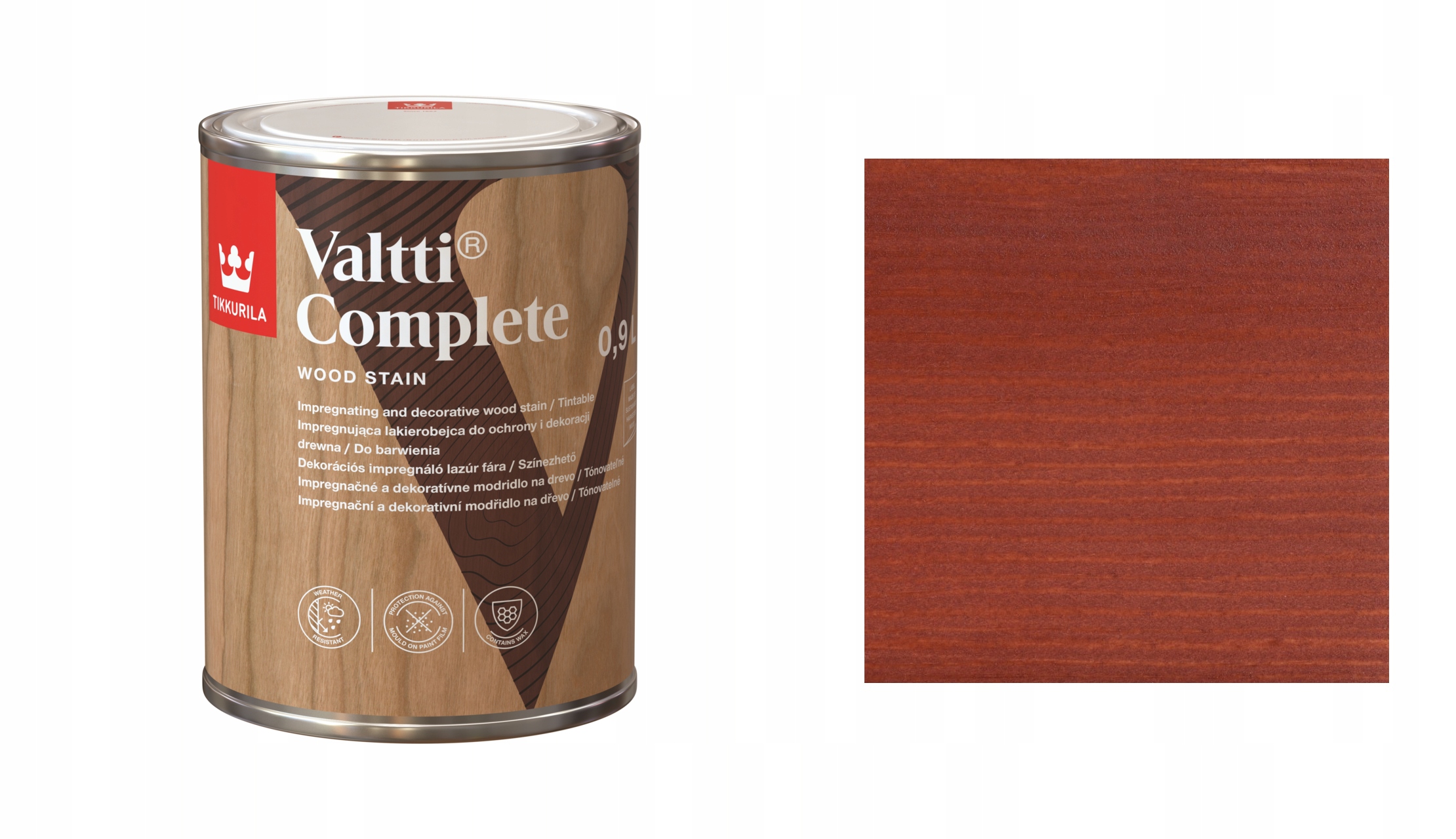 Tikkurila Valtti Complete 0,9L 5058 Varvikko Rozpouštědlová Lakovací Hmota