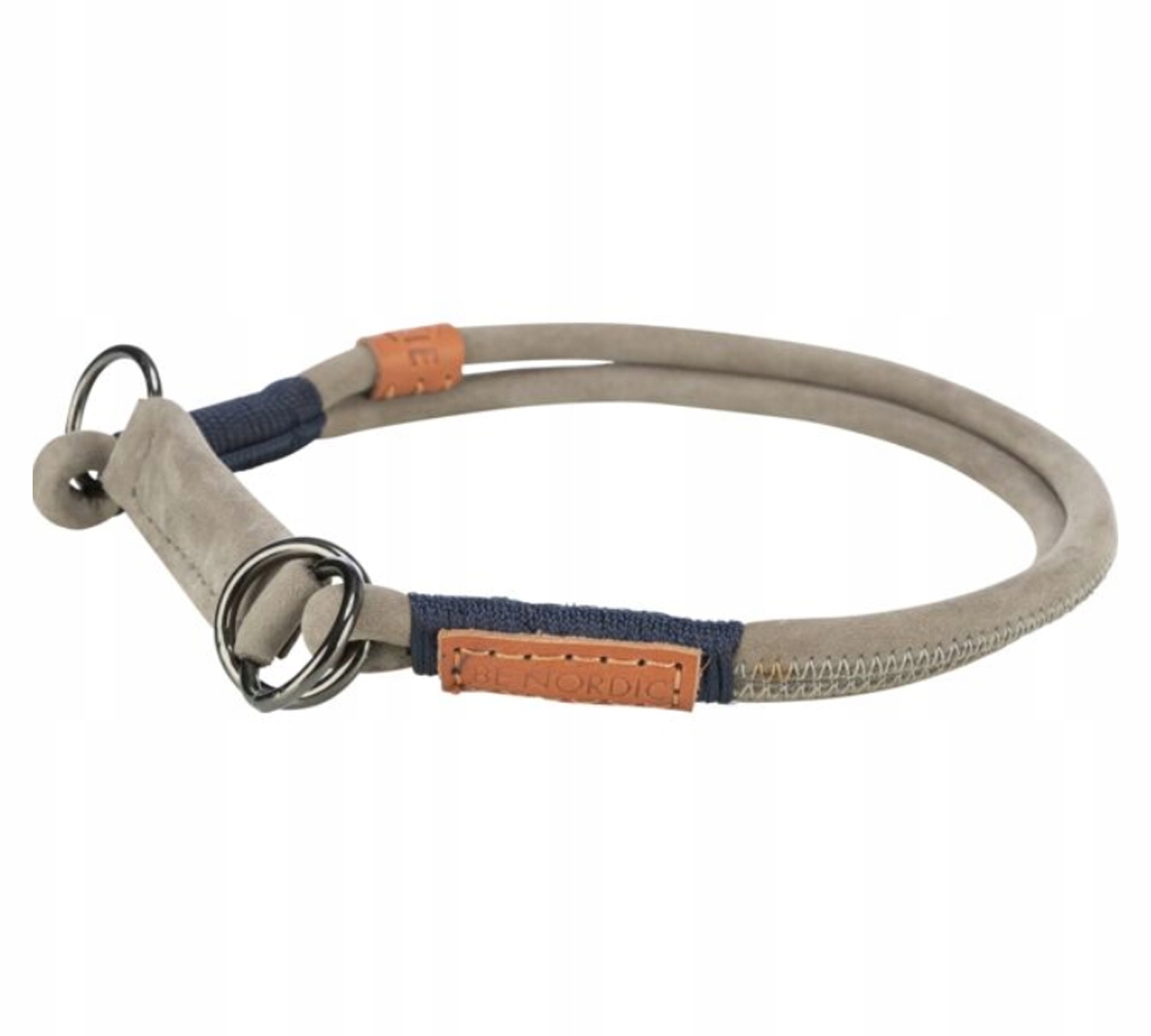 Levně Be Nordic, upínací obojek, pro psa, šedý, L: 50 cm/o 10 mm