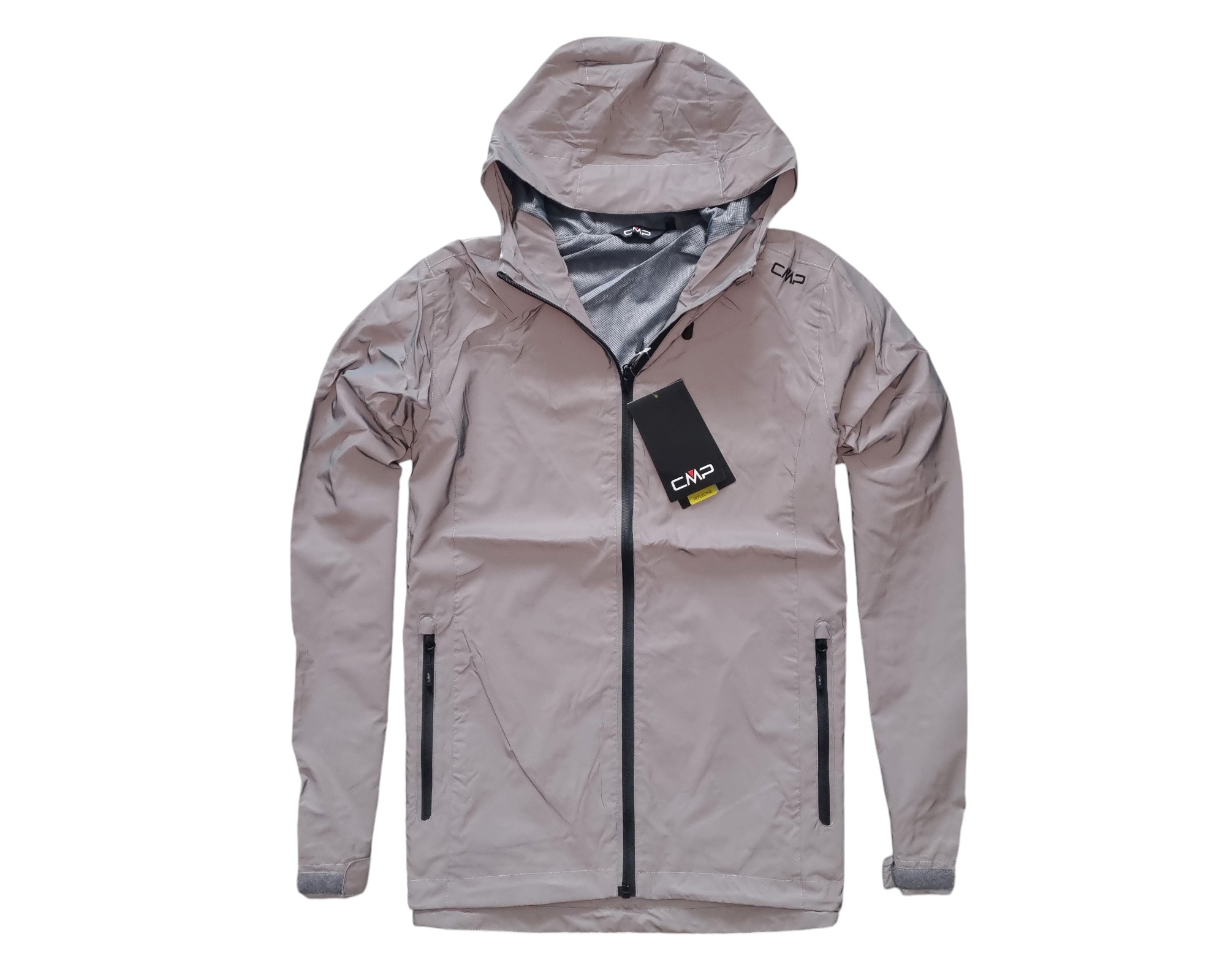 Cmp Hood Flash New Przeciwdeszczowa Męska Nowa Odblaskowa Kurtka 46 S
