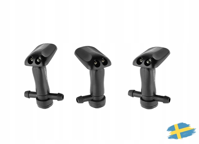 KOMPLET DYSZY SPRYSKIWACZA NA MASKĘ (3 SZTUKI) SAAB 9-3 2003-2012