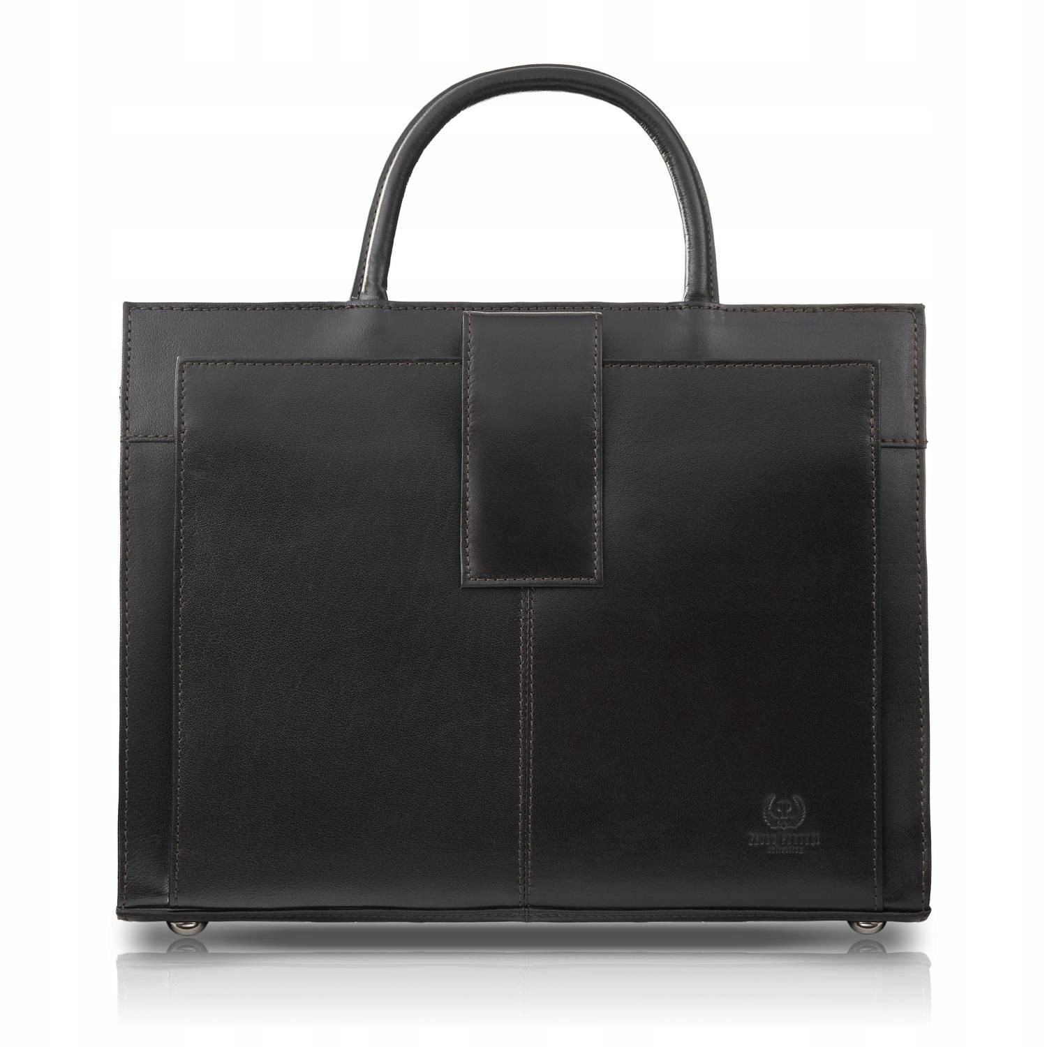 Dámská kožená kabelka aktovka A4 do ruky i přes rameno z lícové kůže Paolo