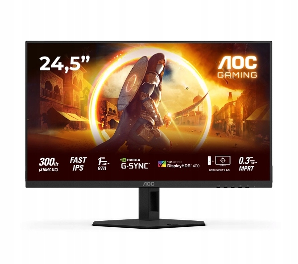 Herný monitor Aoc 25 G 4 Sre 24,5'' Fhd Fast Ips 310 Hz 0,3 ms Mpr