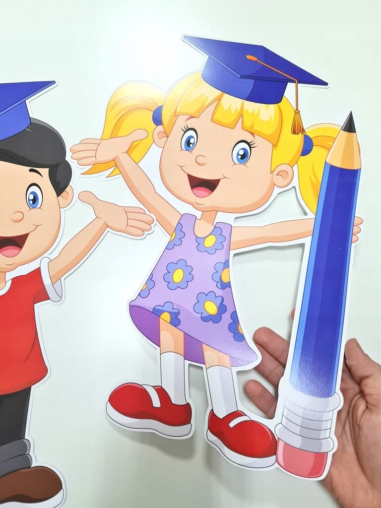 DEKORACJA SZKOLNA DZIECI W BIRETACH DUŻE A3 EAN (GTIN) 5903919541365