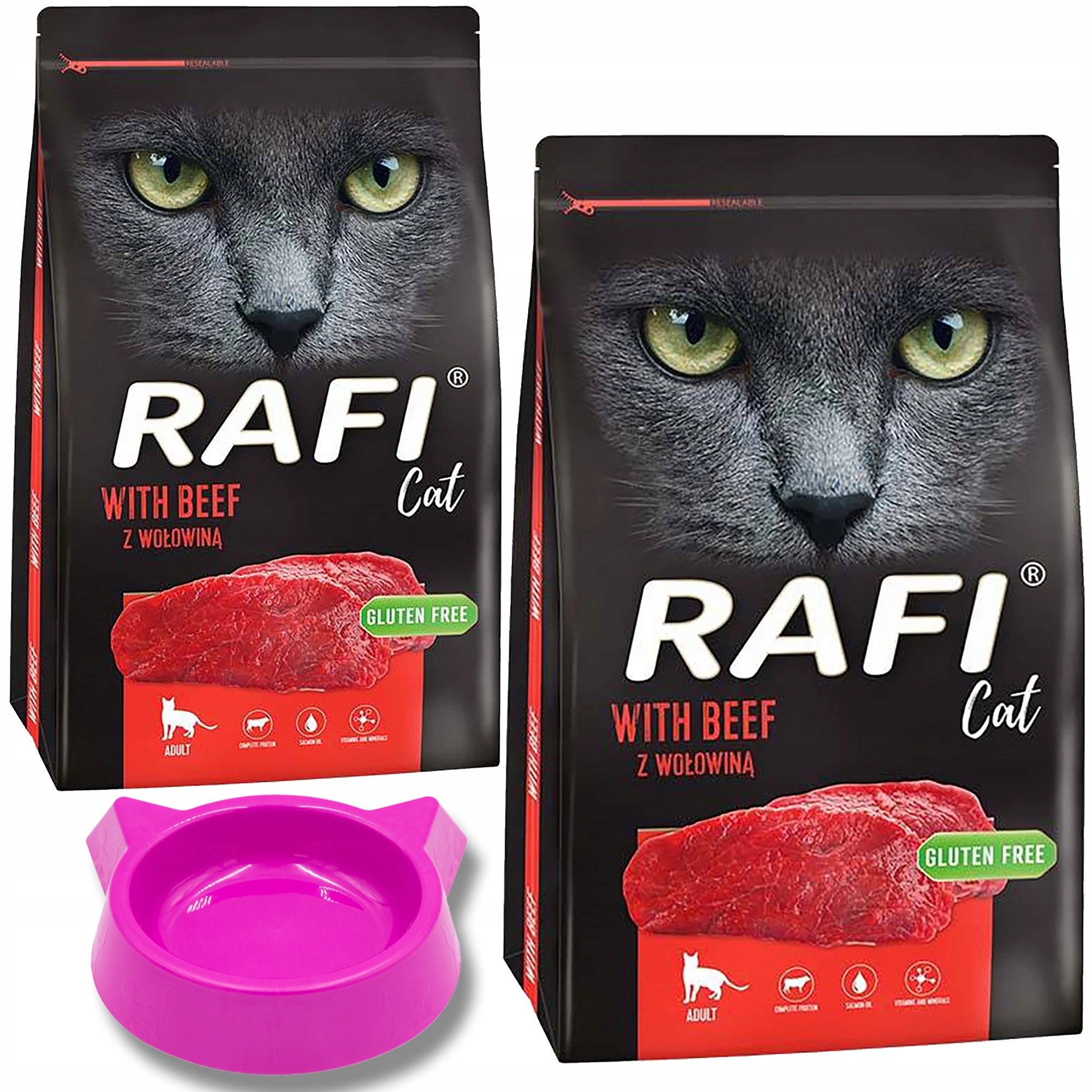 Levně Dolina Noteci Rafi Cat Hovězí bez lepku Krmivo Pro Kočky dárek