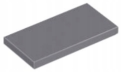 LEGO PŁYTKA 2X4 GŁADKA CIEMNOSZARA NR 87079 1SZT