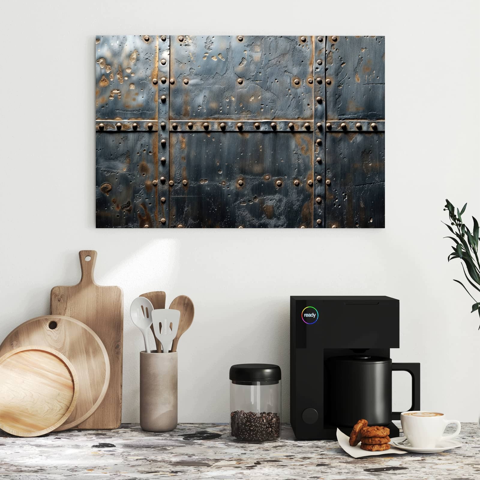 Magnetická tabule Kovové drzwi Design 60 × 40 cm