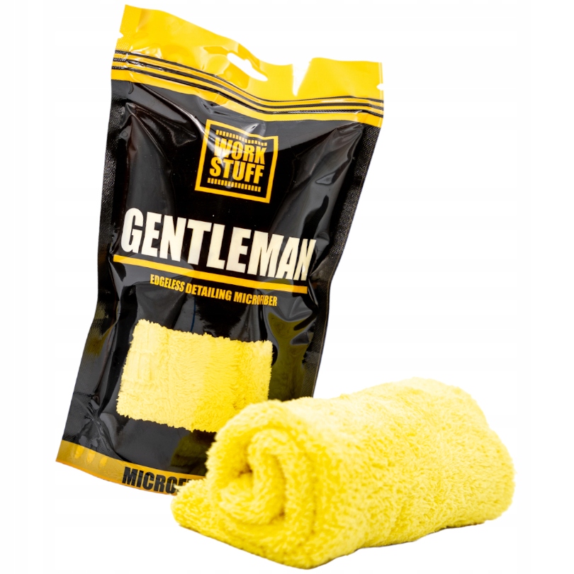 Work Stuff Gentleman Yellow Uniwersalna Mikrofibra Bezszwowa 40x40 500gsm