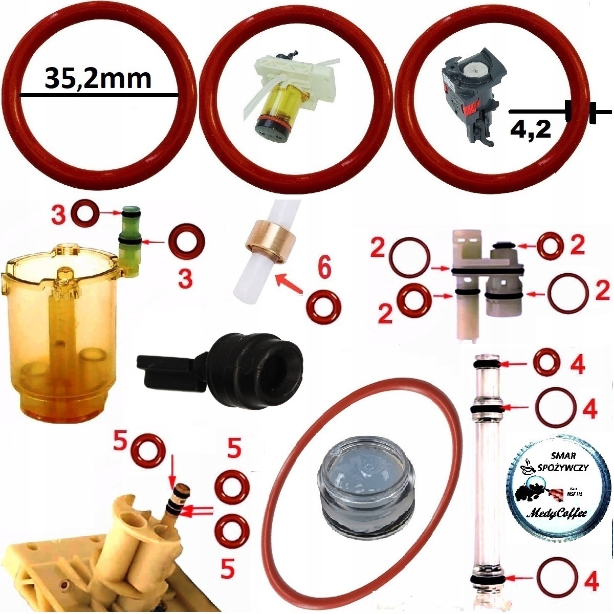 Komlet Uszczelek Do Delonghi Magnifica S