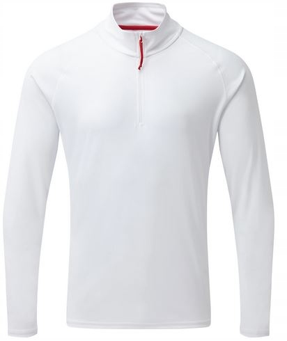 Koszulka Uv Tec Długi Rękaw Męska Biała M Techniczna Ze Stójką
