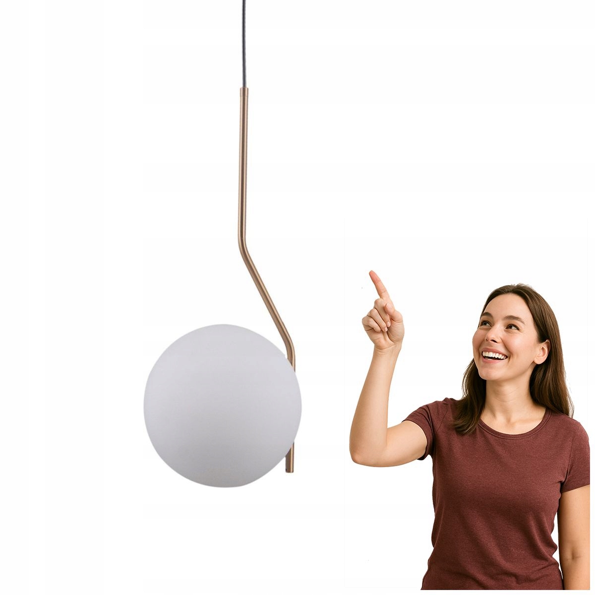 Závesná lampa Carimi PND-3300-1-HBR Italux