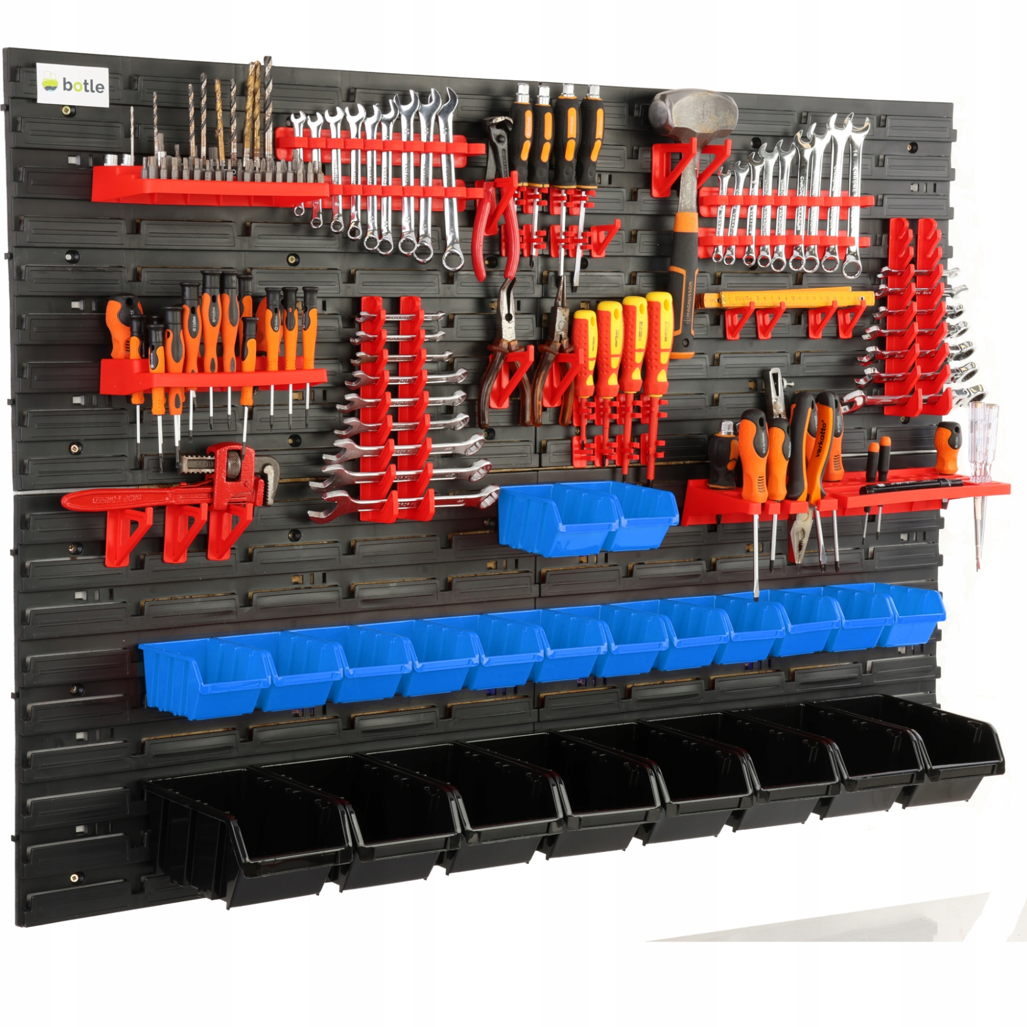 Nástrojová Deska Dílenská Stěna 115X78 CM 22 Záchodů Garáž Regál