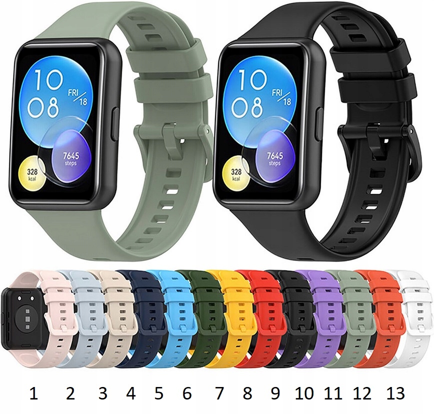 Pasek silikonowy do Huawei Watch Fit 2 RÓŻNEKOLORY Kod producenta s002