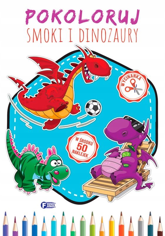 

Pokoloruj. Smoki I Dinozaury Kolorowanka