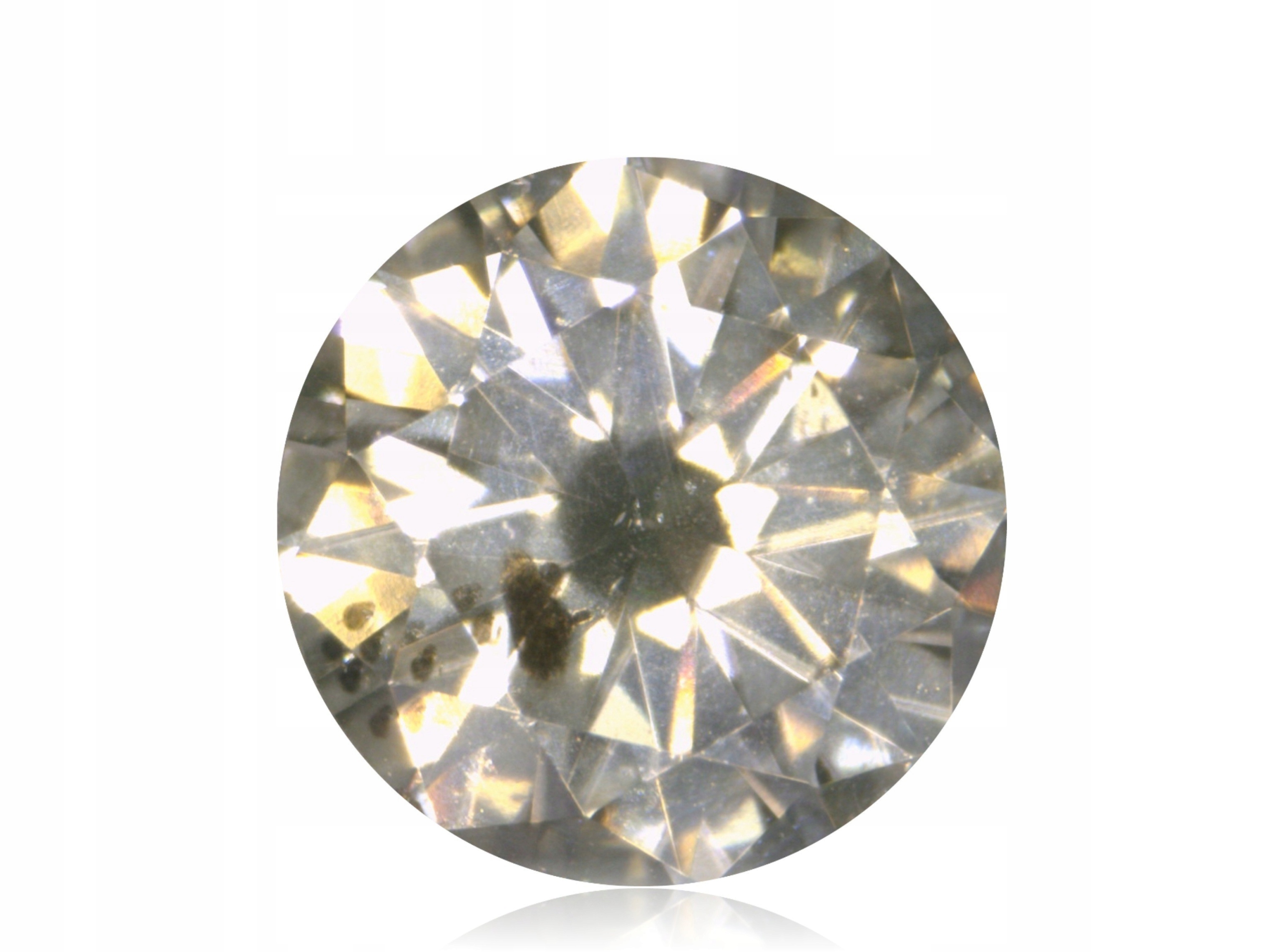 Přírodní Diamant 0.06ct Žlutý Briliant I1 eCertifikát Wbd