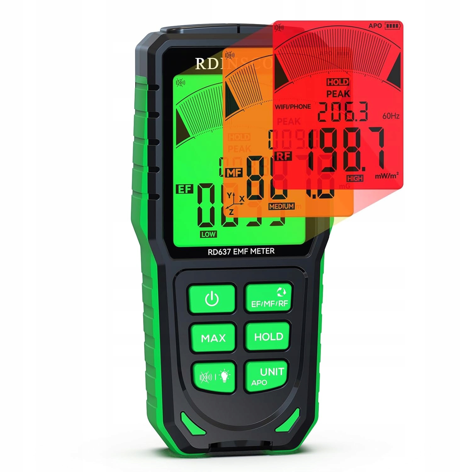 Měřič Elektromagnetického Pole Rdinscos RD637 Detektor Záření