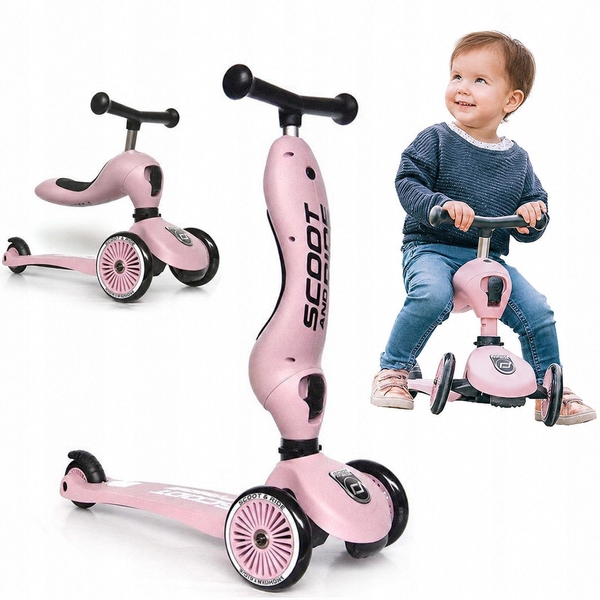 Scoot and Ride Highwaykick1 2w1 Jeździk i Hulajnoga 1-5 lat Rose