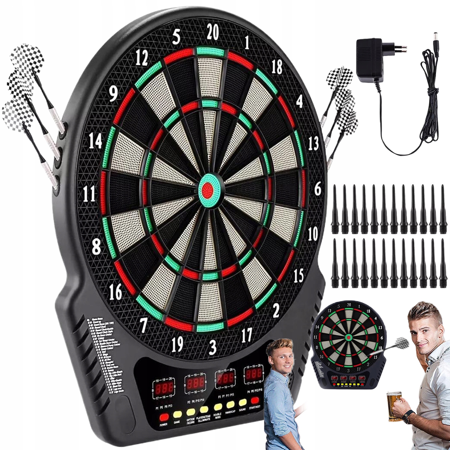 Elektronický Terč Na Šipky 27 Her 6 Měkkých Šipek 24 Šipek